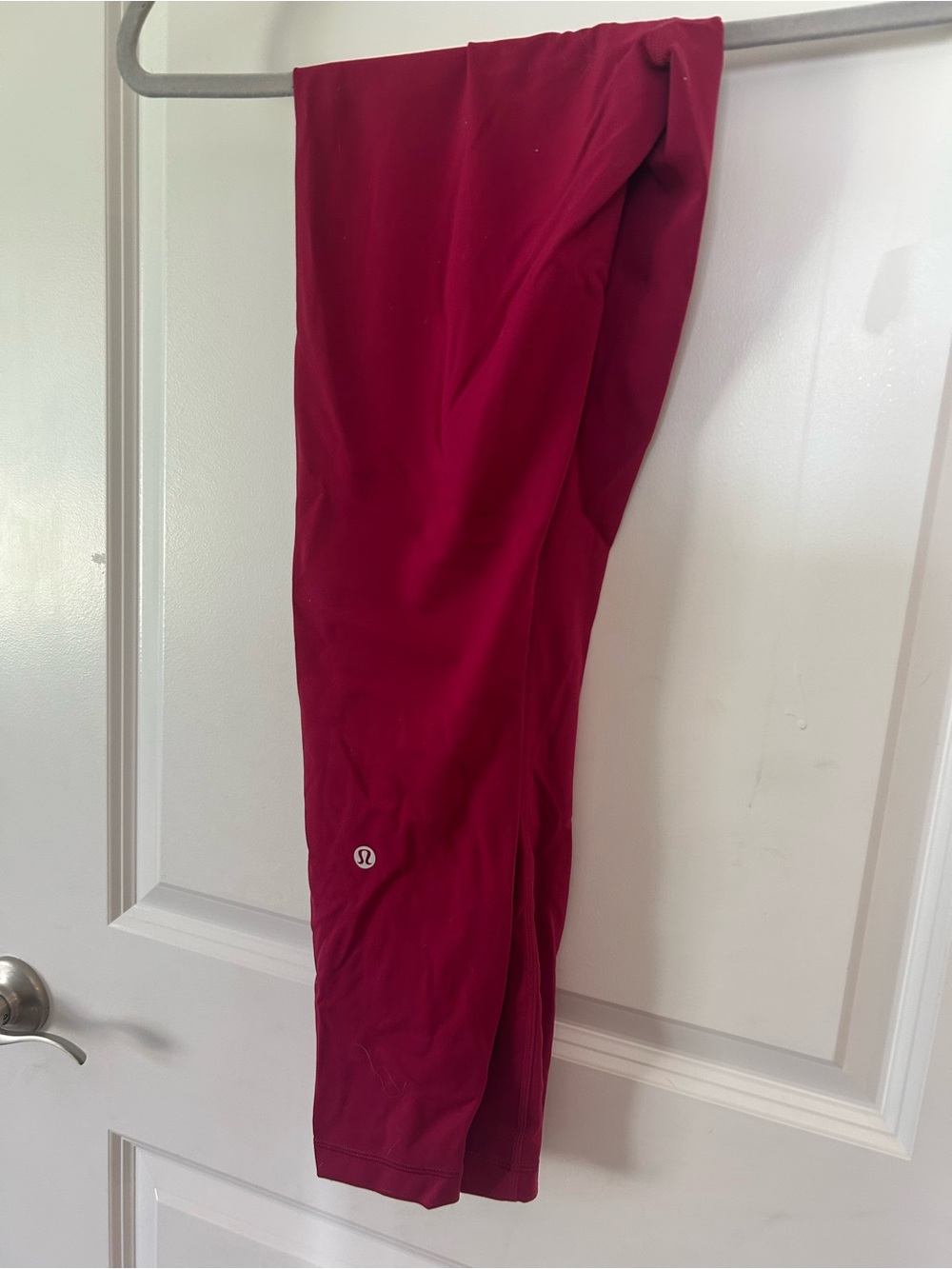 Lululemon wunder train 25 leggings, deep raspberry, 6